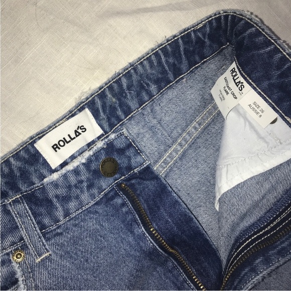 Rollas Denim Size 26 High Rise Crop Flare - Picture 5 of 6